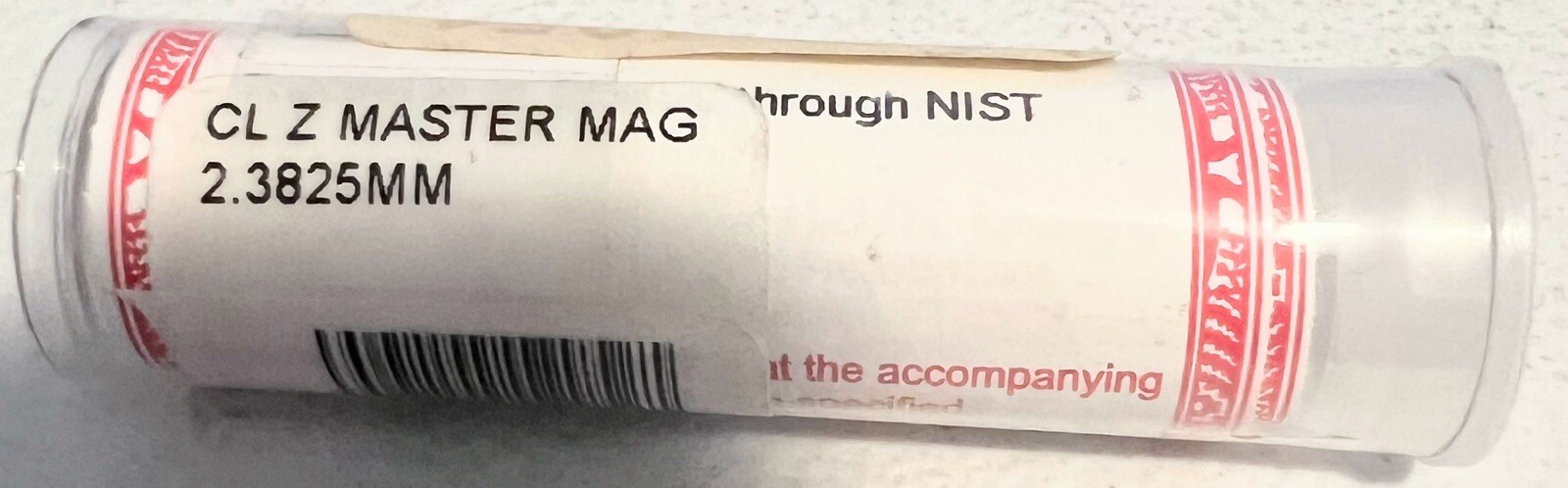 Vermont Gage Class Z Master Mag 2.3825 MM Gage Pin Replacement Pin