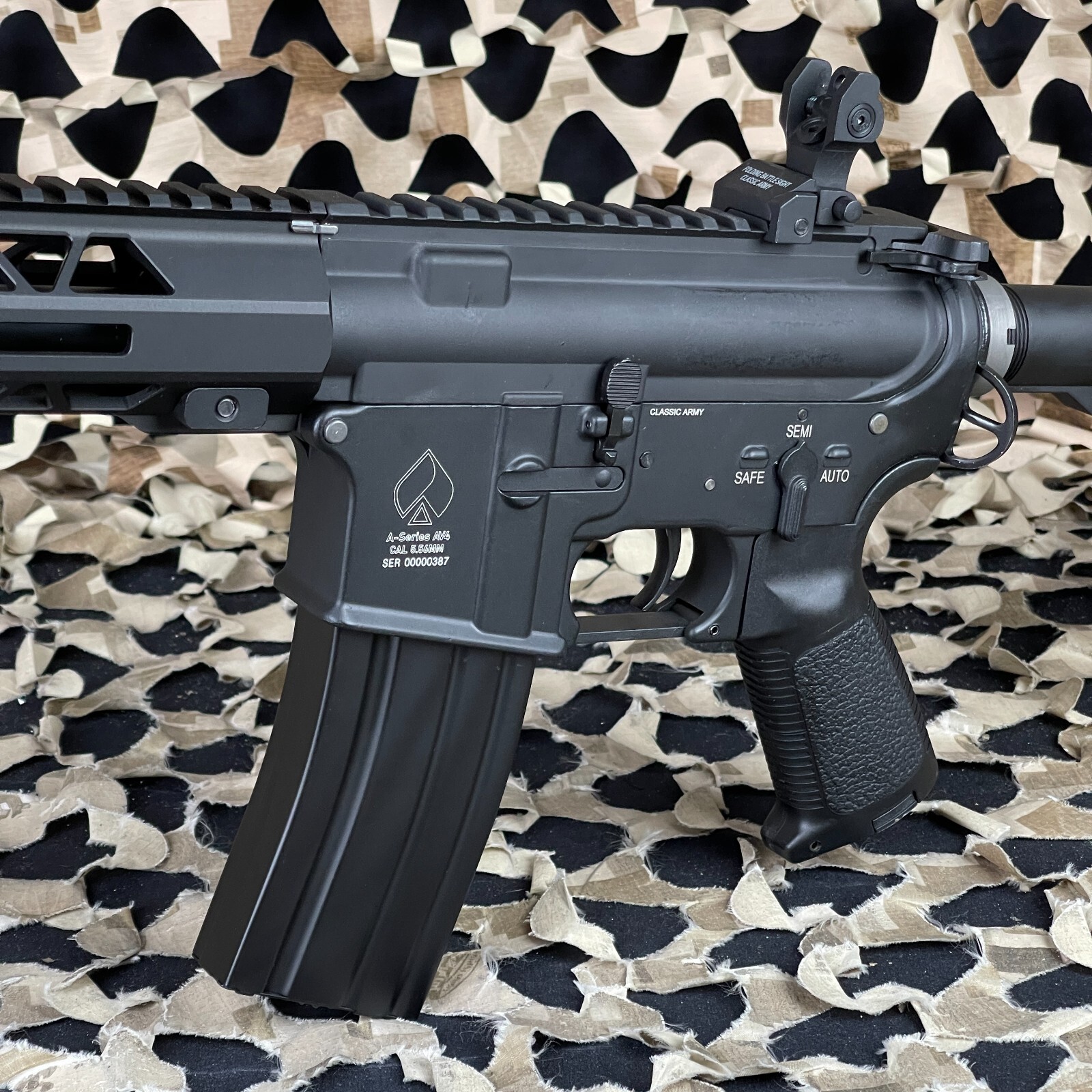 NEW Classic Army A-Series AV4 Carbine AEG Airsoft Gun - Black (50405)