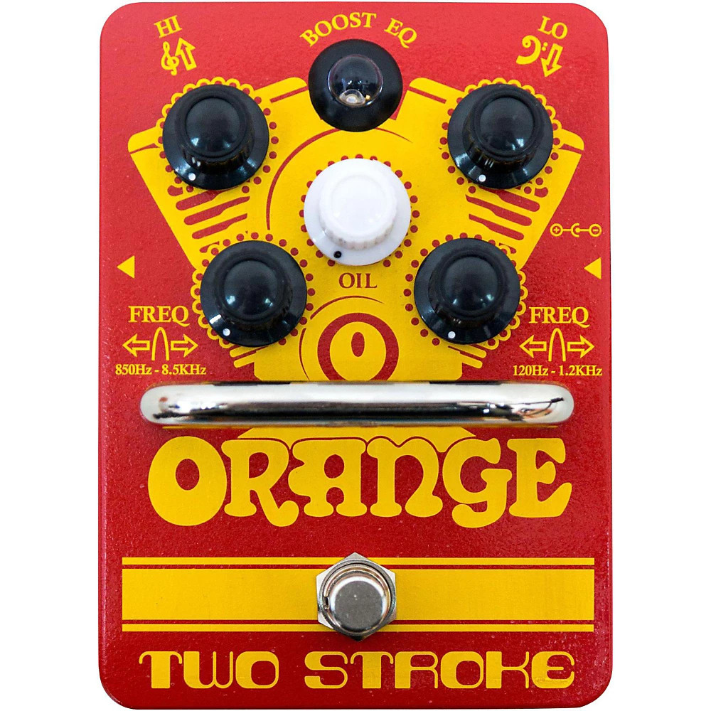 Orange Amplifiers TwoStroke Boost EQ Guitar Effects Pedal