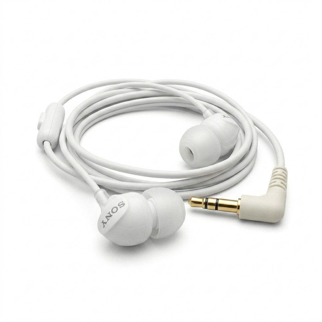Sony MDR-EX15LP Fashion Color EX Series In-Ear Earbud Headphones (White)