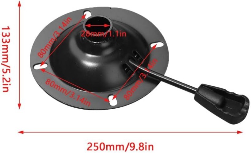 Heavy Duty Office Chair Tilt Mechanism Replacement Swivel Base Plate 5.5 inch...