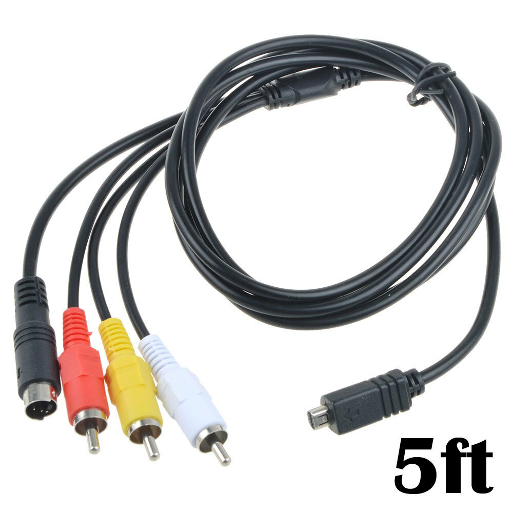 5ft AV A/V TV Video Audio Cable Cord For Sony Handycam HDR-CX150/v/e/l CX150/r