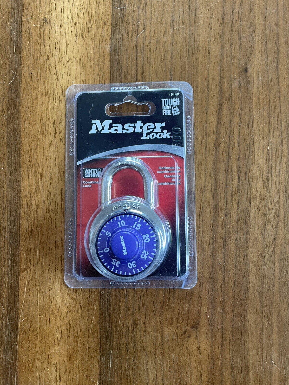 Master Lock 1514D Purple Anti Shim Dial Combination Padlock Made in USA