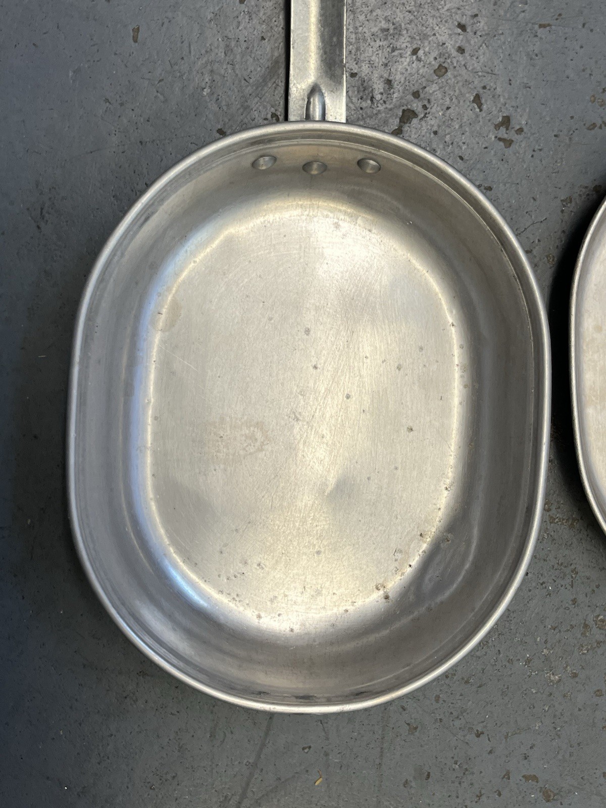Original US Field Gear Plate Ration Food Tin Fork Knife Spoon Set Dated 1944