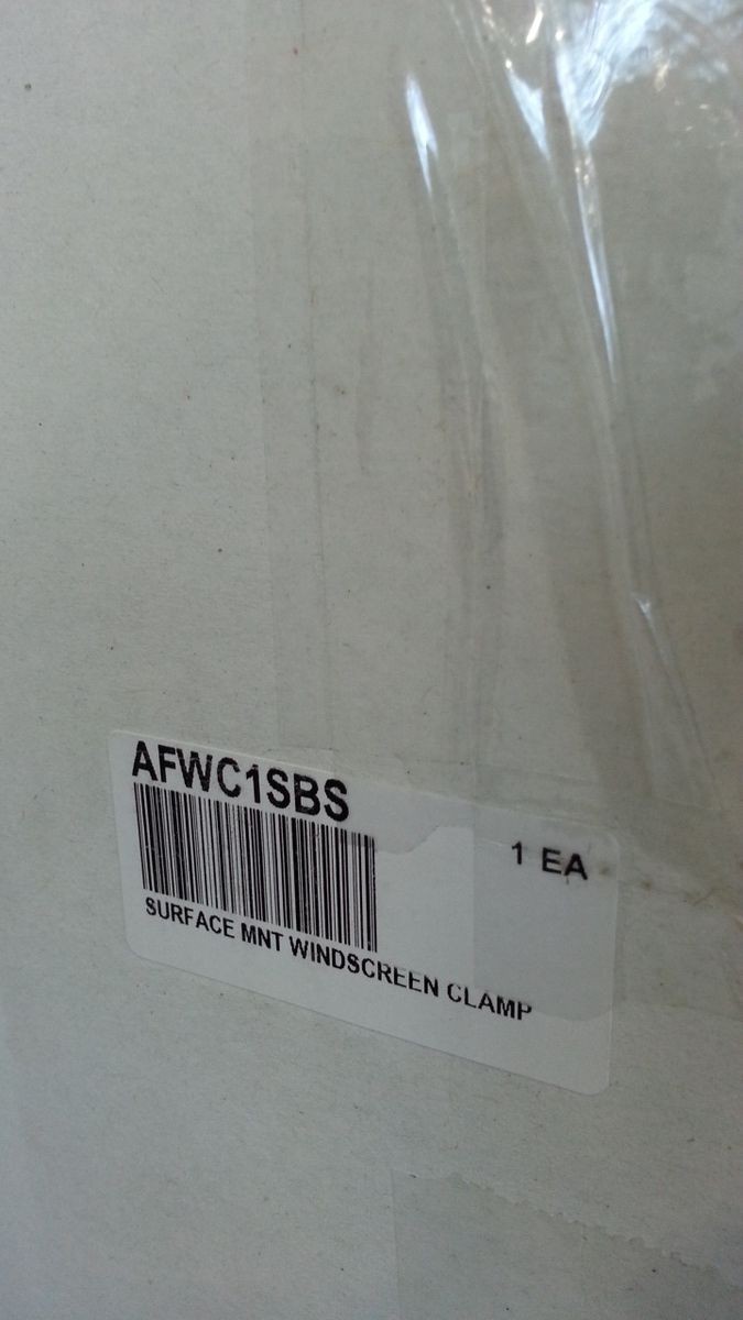 CRL Beveled Surface Mount Frameless Windscreen Clamp In Brushed Stainless