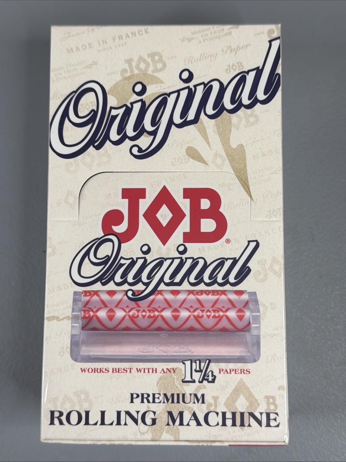 12 New Sealed JOB 1 1/4 Original 79mm Premium Cigarette Rolling Machine