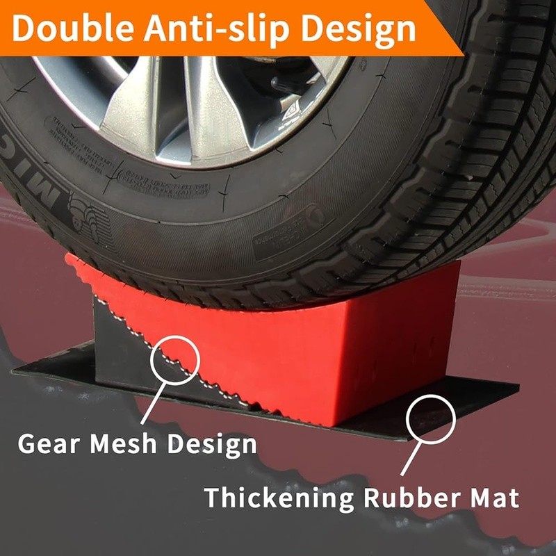 Heavy Duty RV Leveling Blocks Non-Slip Design Tandem Trailers 35K lb Capacity US