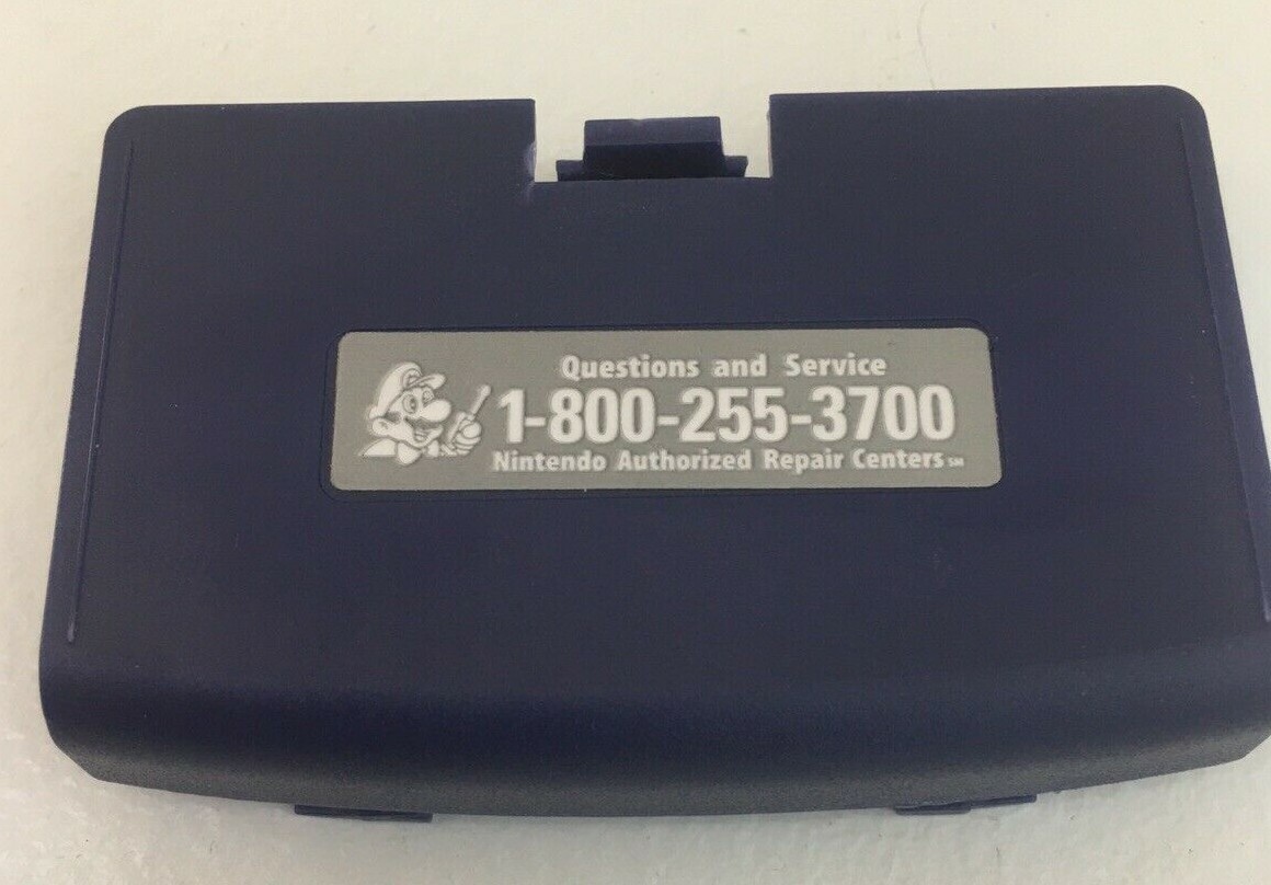 GBA Replacement Door +Sticker - Indigo Purple Battery Cover for Game Boy Advance