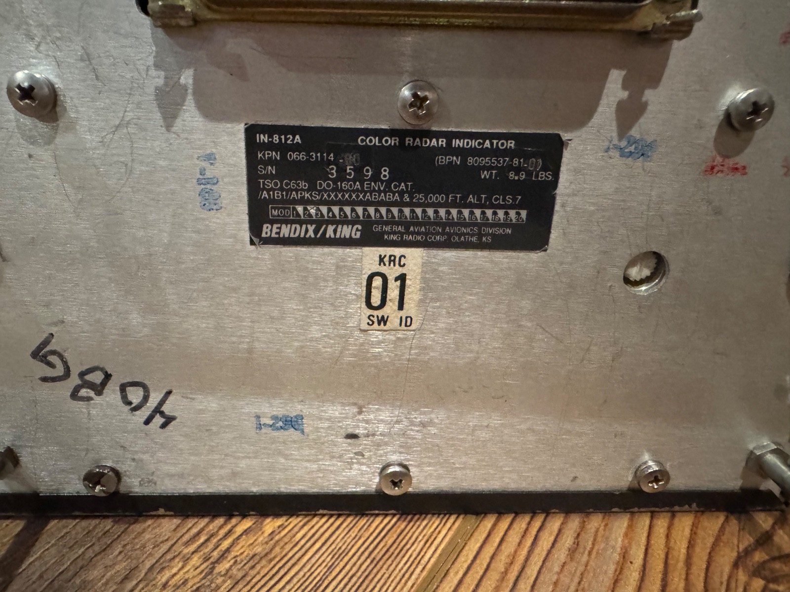Bendix King IN 812A Color Radar Indicator 066-3114-00 {DS}