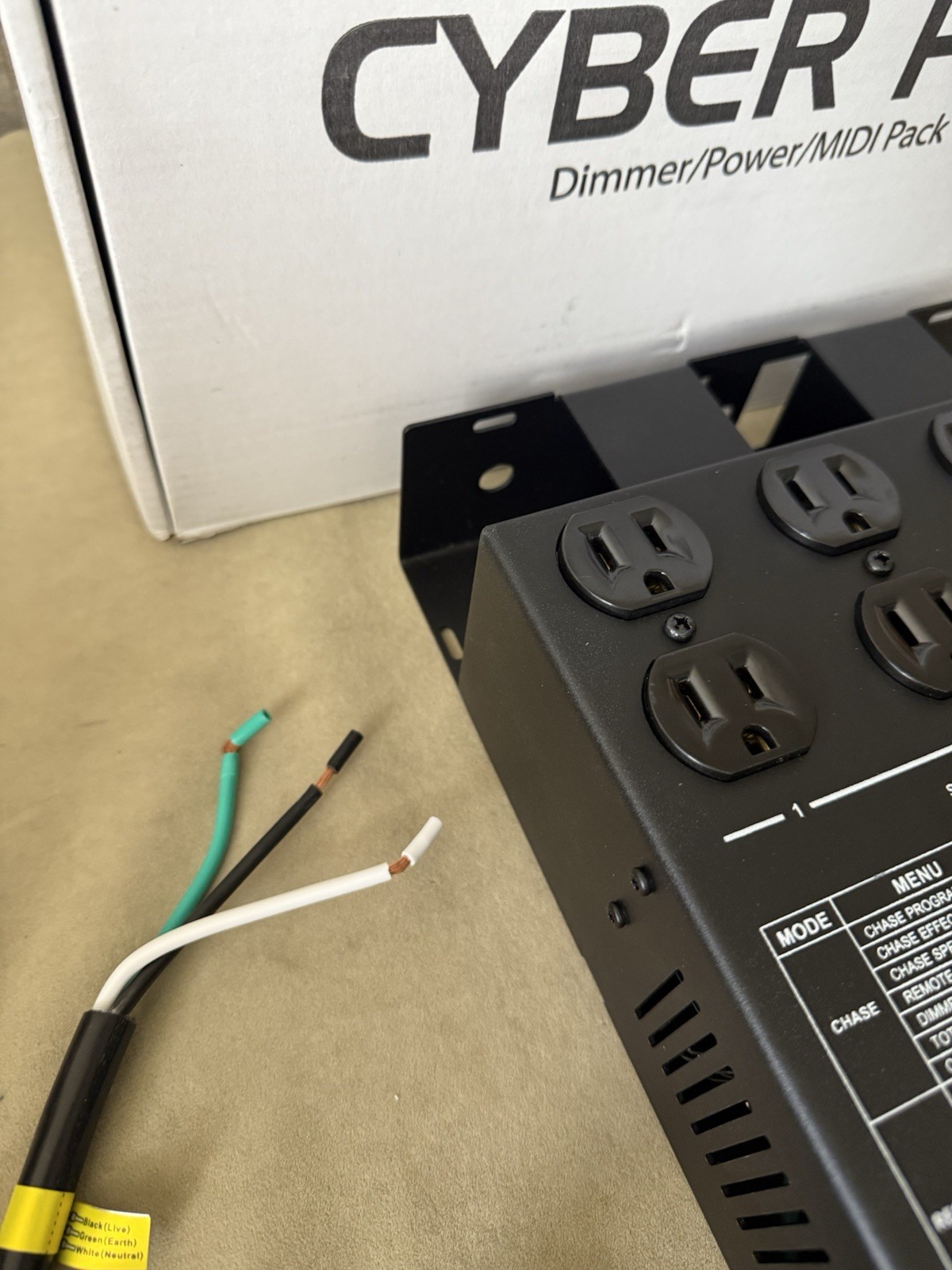 ADJ Products Cyber PAK Stage Lighting Controller - Dimmer, Power, MIDI Pack