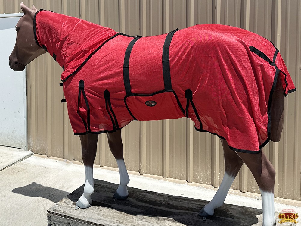HILASON Horse Fly Sheet UV Protect Breathable Mesh Bug Mosquito Spring | Summer