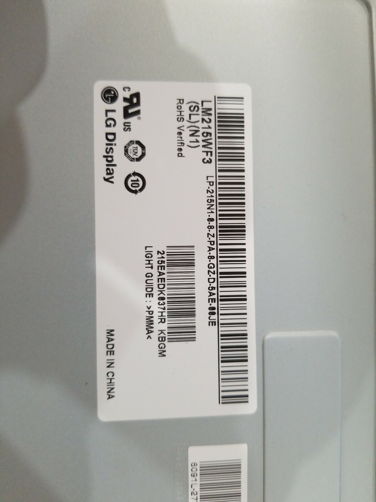 Hp 22-A113W 22" Full Lcd Screen Assembly LM215WF3 With Included Cables