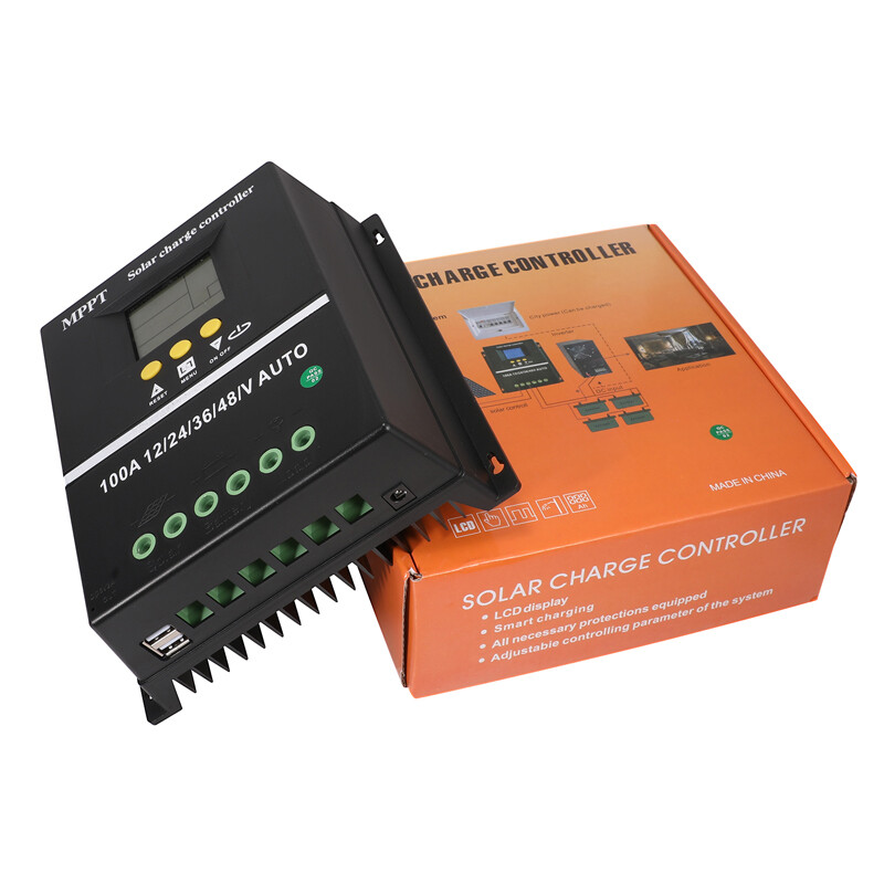 12/24V 60/80/100A MPPT Solar Charge Controller Panel Battery Regulator Dual USB