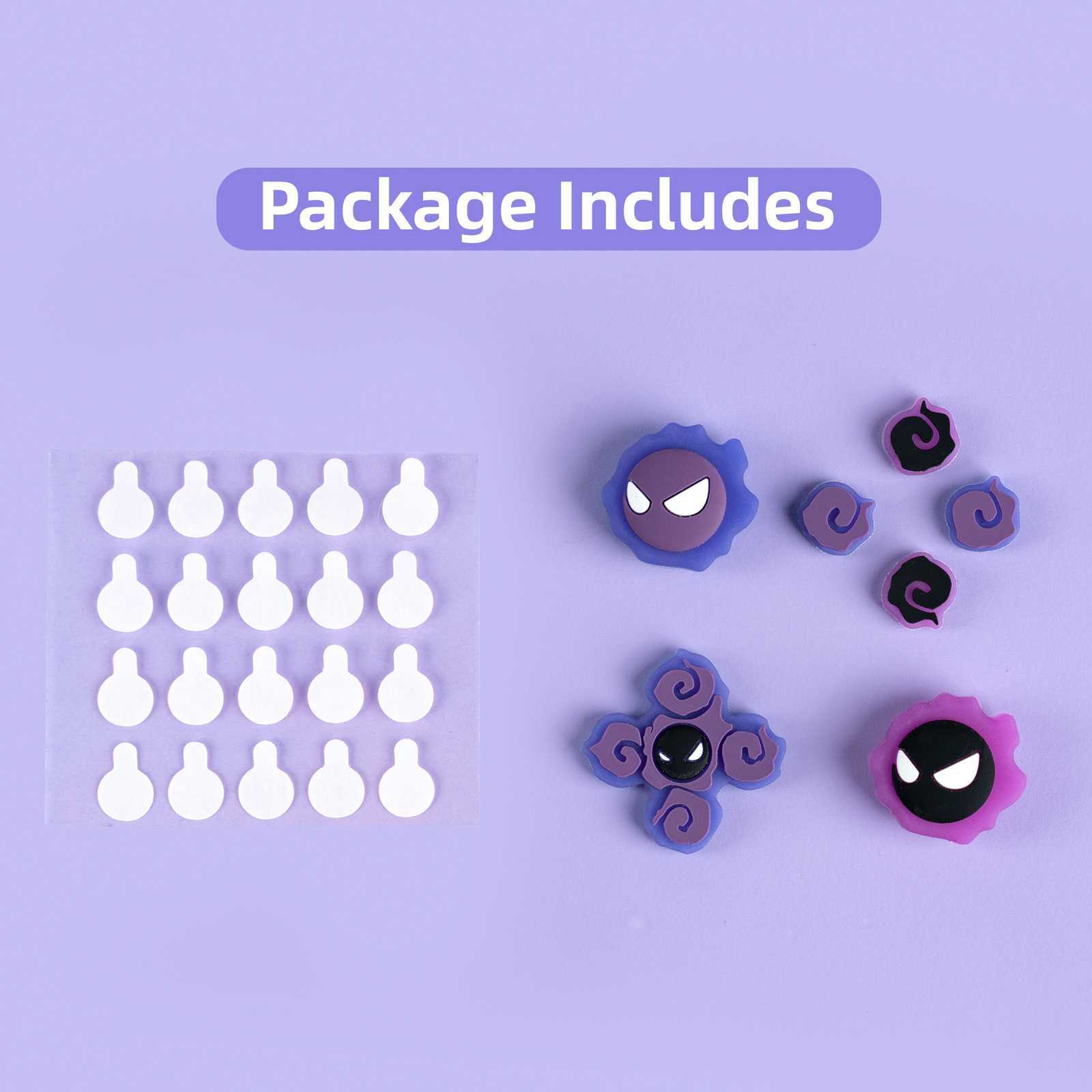 Luminous Devil D-Pad & Button Cap for Nintendo Switch / OLED Joy-con Cover Set