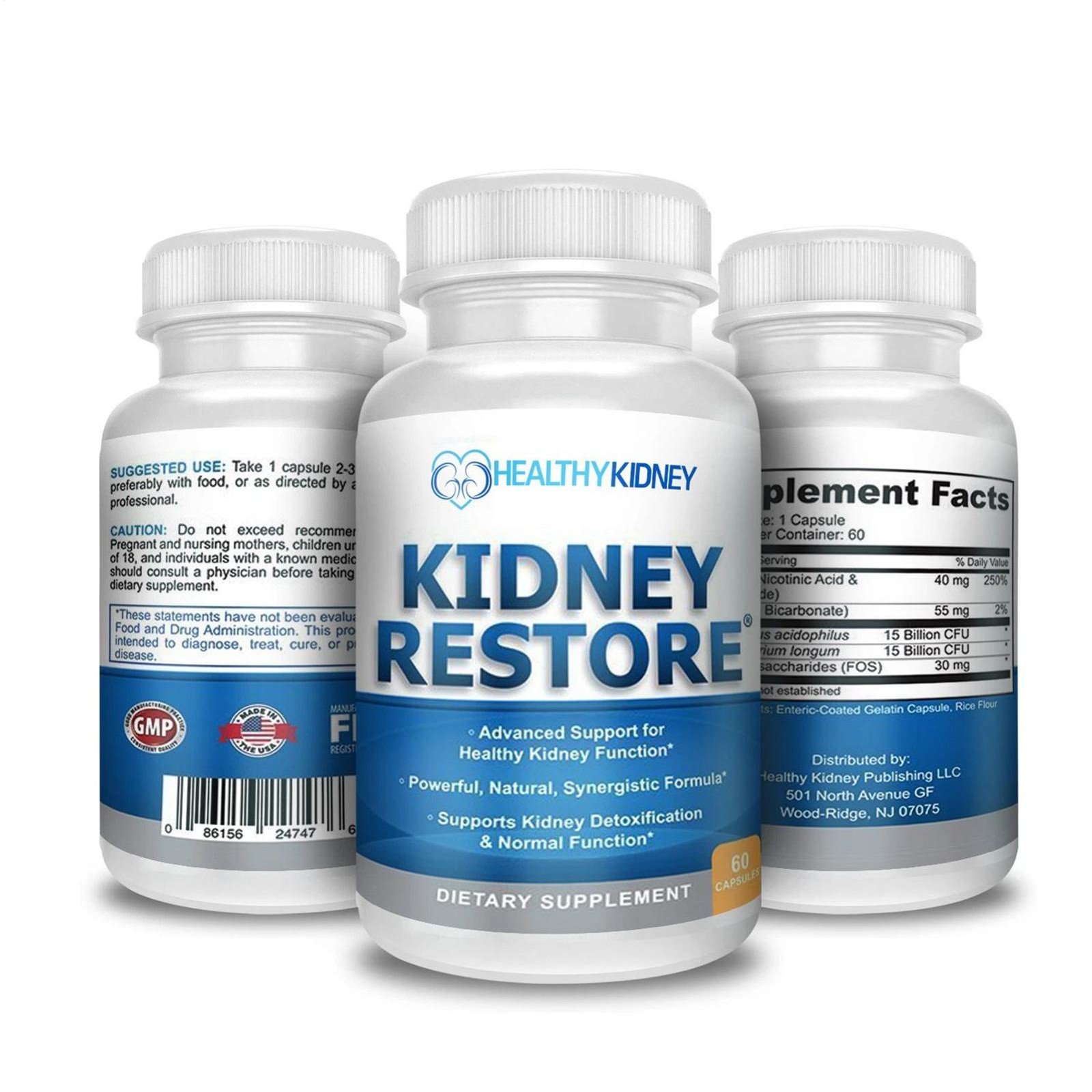 Kidney Restore Health Cleanse Support Detox Natural Supplement High Quality