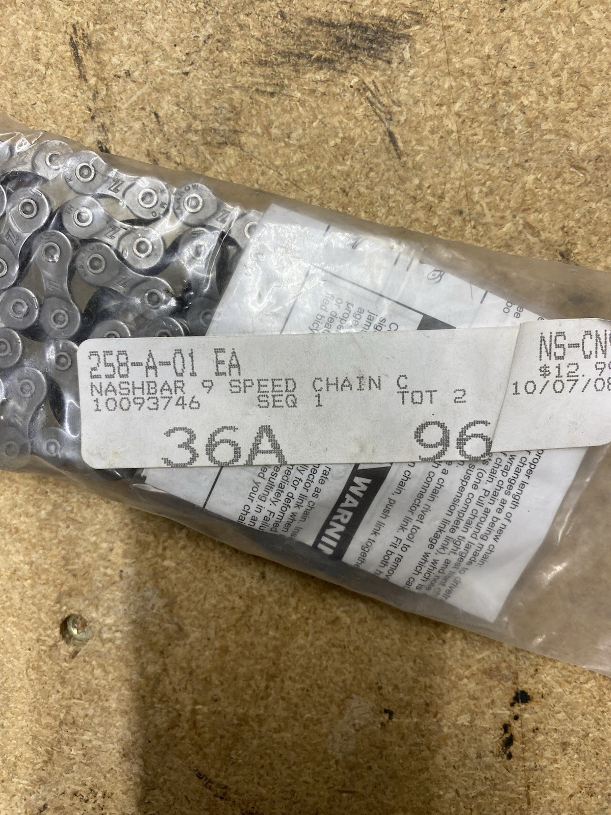 Nashbar 9 Speed Steel Bicycle ChainUniversal Bike Part 10097346