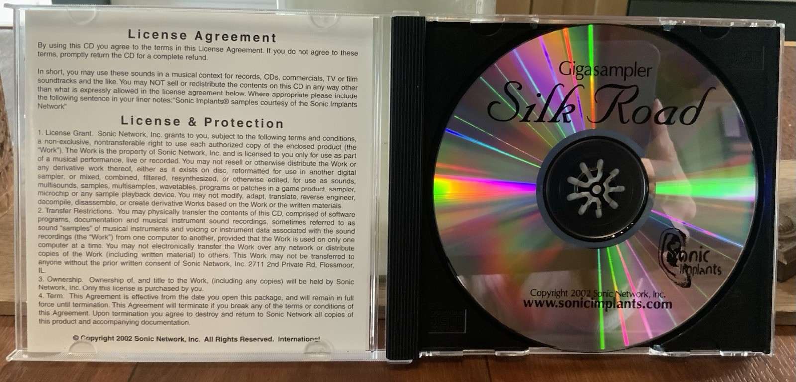 Silk Road CD-Rom 2002 Sonic Network, Inc 50 Instruments Gigasampler