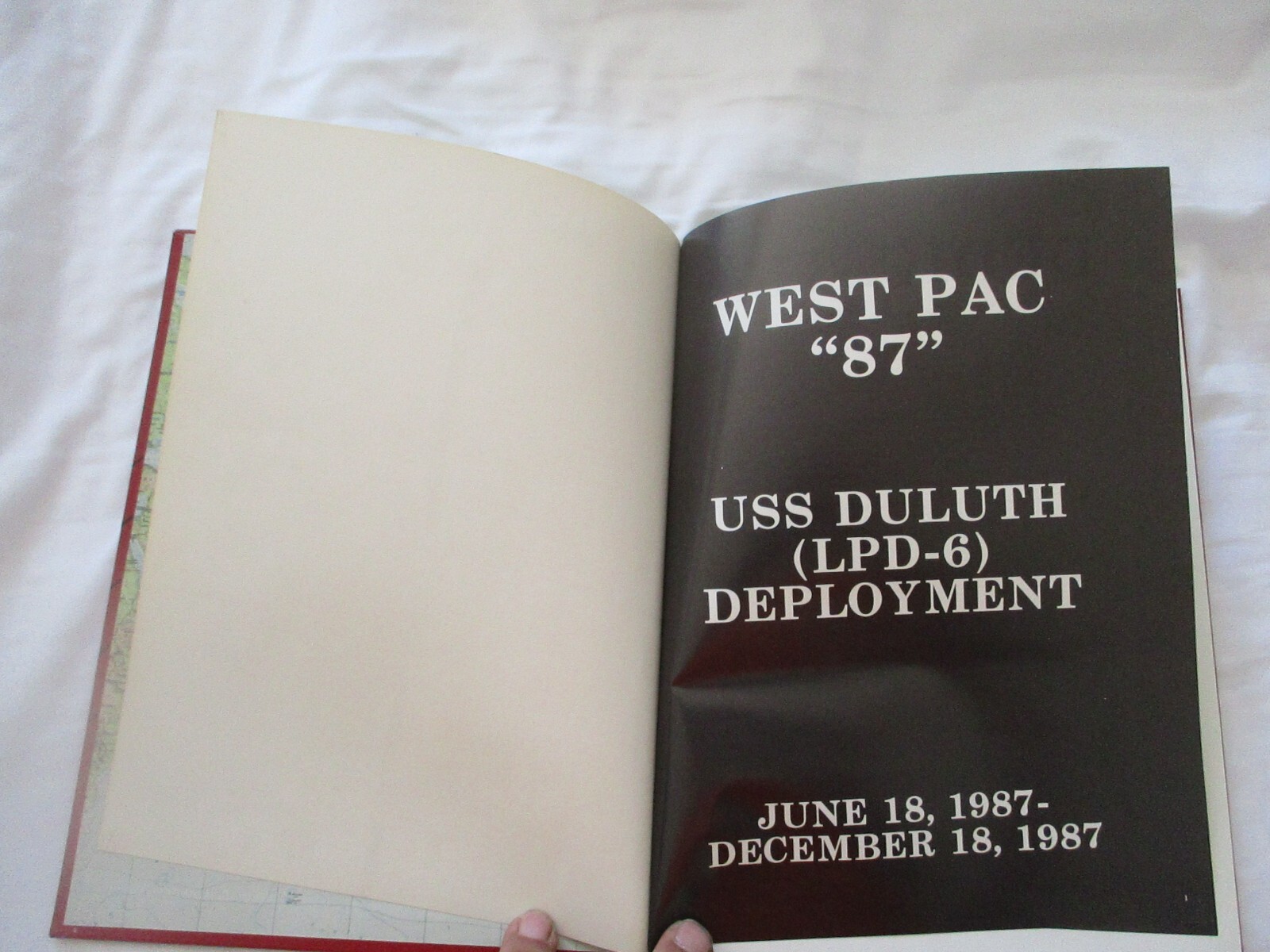 US Navy USS Duluth LPD-6 1987 WESTPAC Deployment Cruise Book