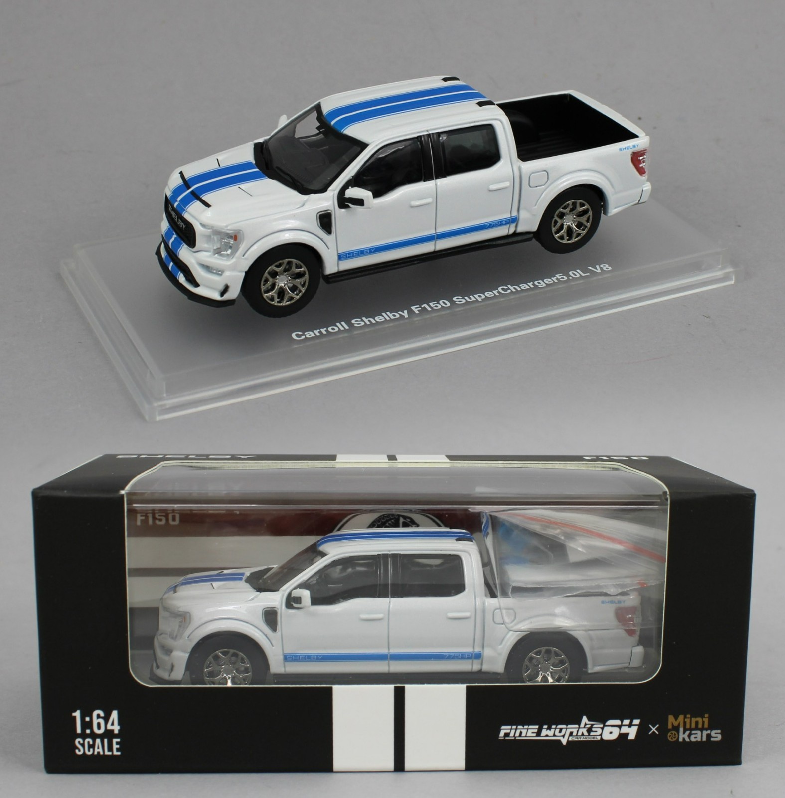 1:64 *MINI KARS* WHITE Shelby F150 Pickup Truck *NIB*