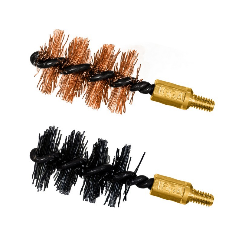 Otis Technology FG-516-NB 16 GA Bore Brush 2-Pack (1 Nylon/1 Bronze)