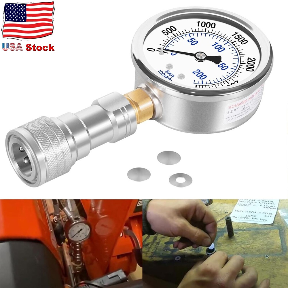HYDRAULIC PRESSURE BOOST KIT WITH GAUGE FITS FOR KUBOTA BX, B, LX, MX, L SERIES