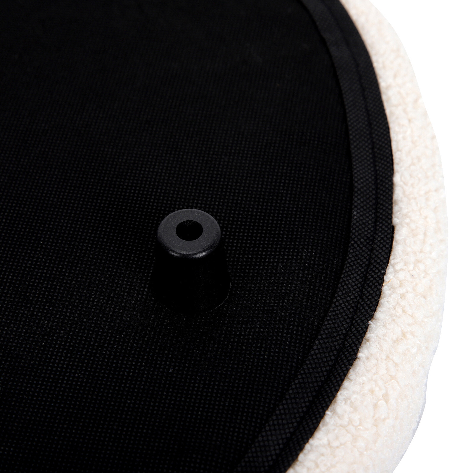 Modern Round Ottoman Storage Box Bedroom Footstool Padded Storage Stool Seat US