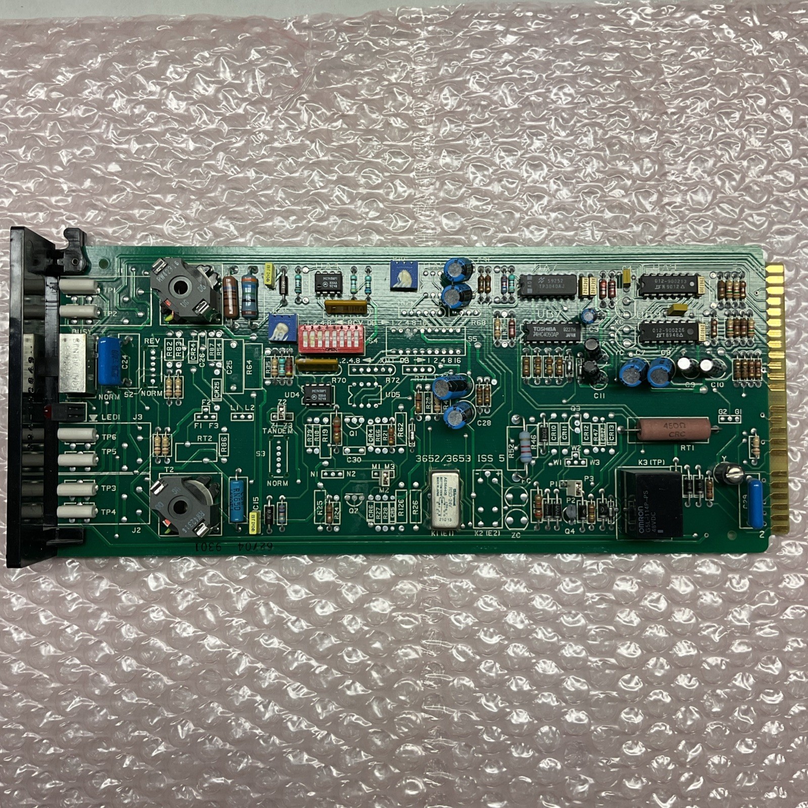 WESCOM 3652-01 3653/3653 ISS 5UNI CARD MODULE UNIT FOR TELECOM TELEPHONE SYSTEMS