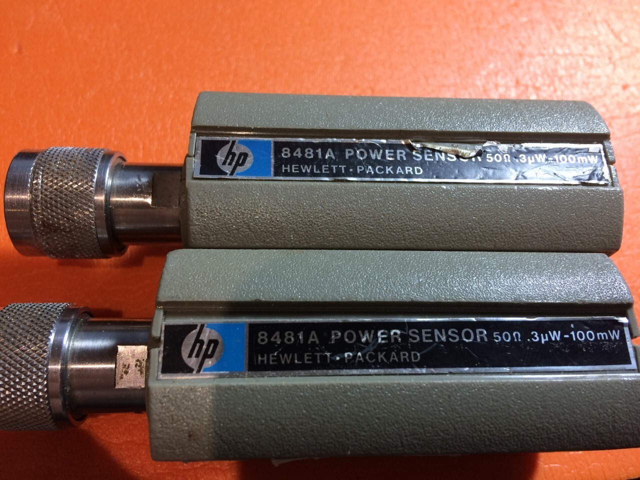 lot of 2  HP 8481A Power Sensors-  10MHz to 18GHz for parts