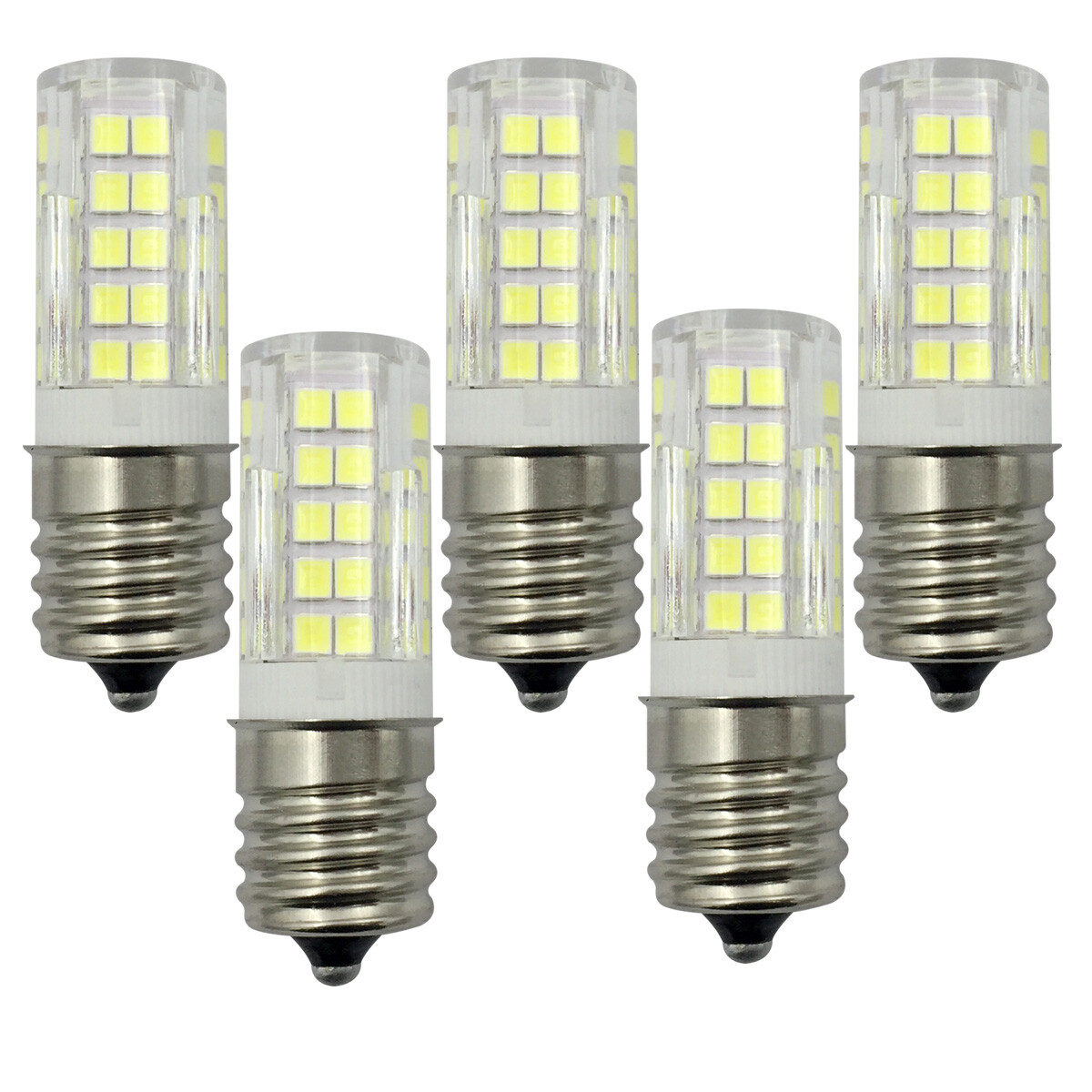 5pcs E17 Intermediate C9 64-2835 LED Light Bulb Ceramics Lights Lamp 5W 110V