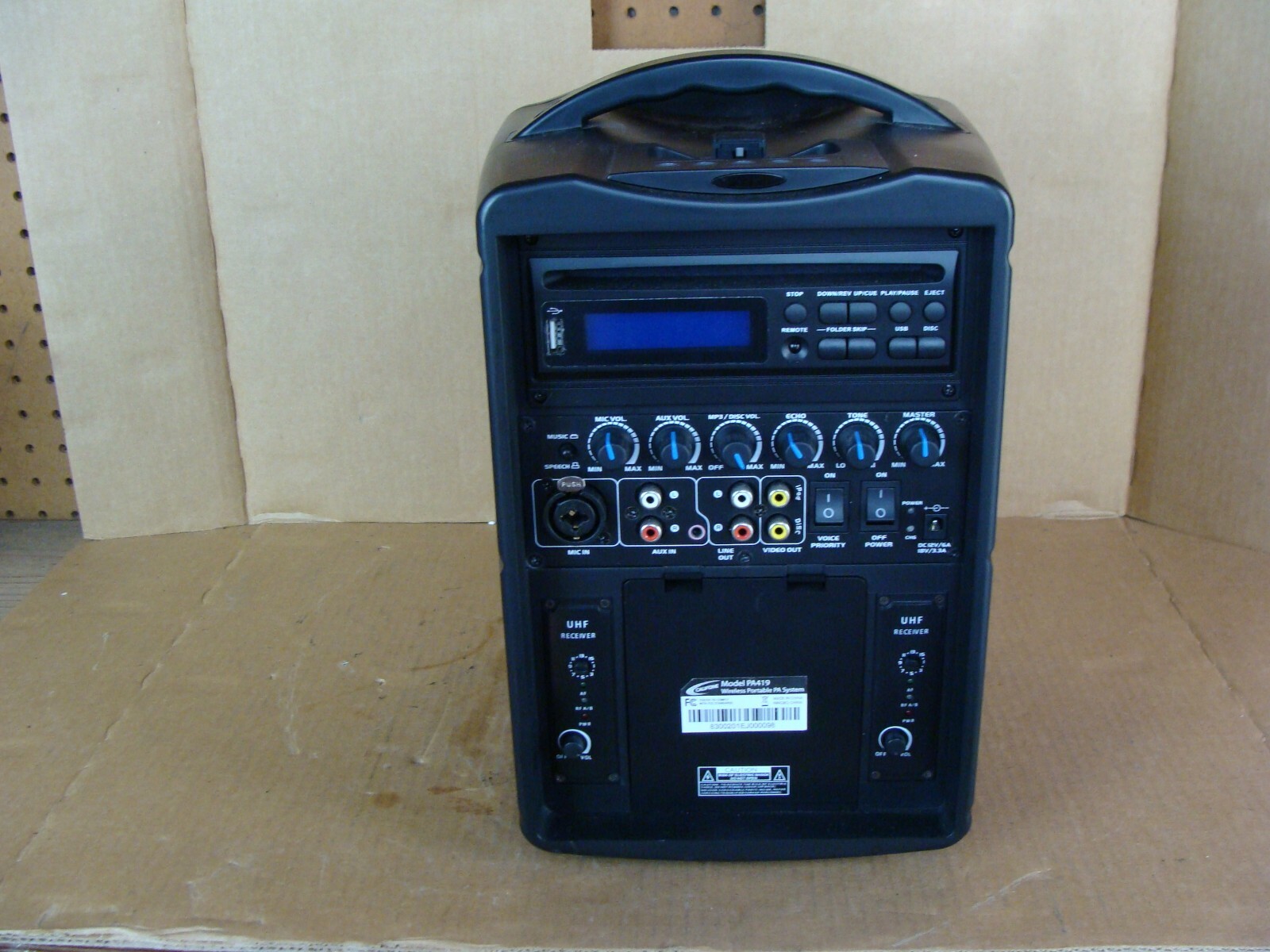Califone PA419 Wireless Portable Bluetooth PA System