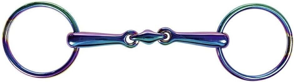 Double Broken Bit -Rainbow - HKM 4057052375798 X- Loose Ring Snaffle