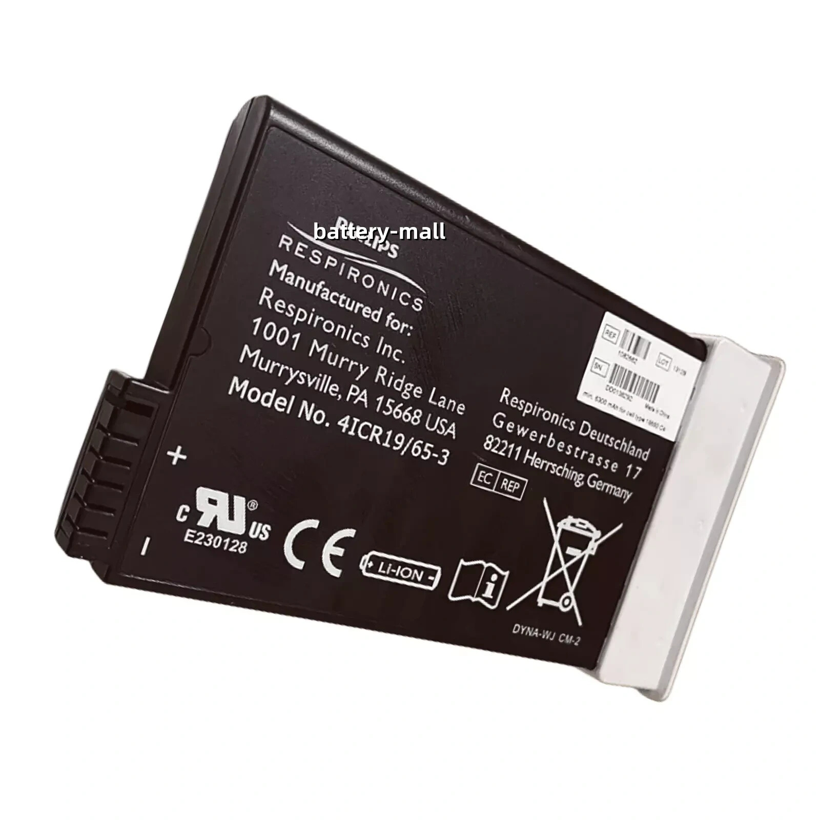 98Wh REF 1082662 New Genuine Battery for Respironics Simply Go 4ICR19/65-3