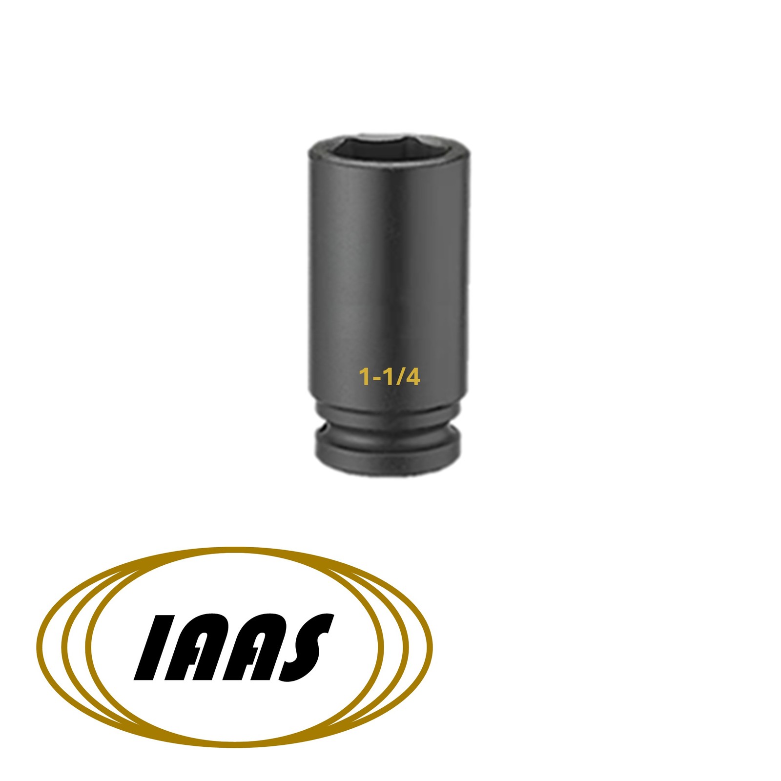1-1/4" x 3/4 in Drive Deep Impact Socket / Drop Forged / 6-Point by IAAS