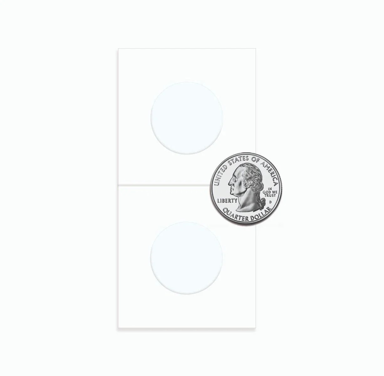 NEW (10 pk) BCW Coin Paper Flip- Quarter