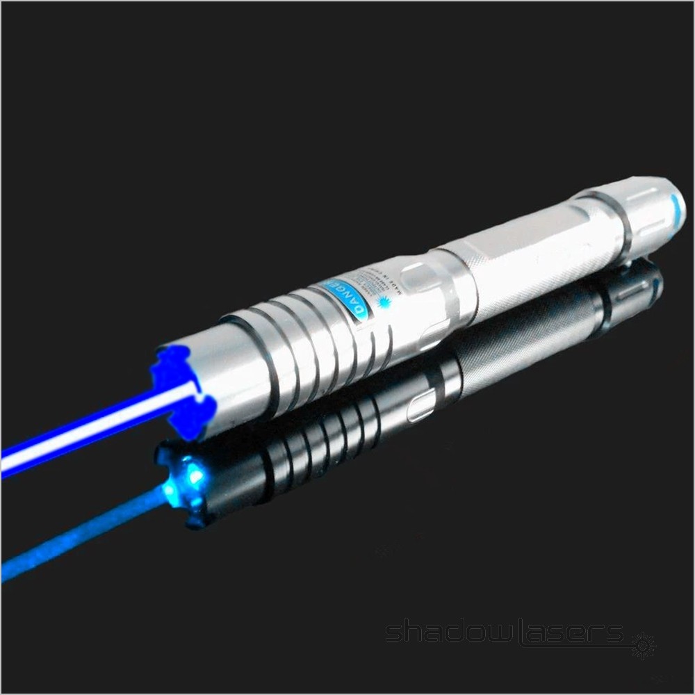 Adjustable Focus 450nm Blue LED Flashlight Aluminum+Battery+Charger US