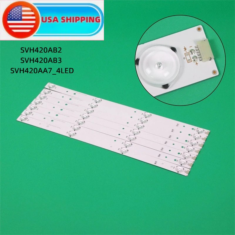 New LED Backlight For Sharp LC-43N4000U LC-43N6100U SVH420A86_4LED_REV05