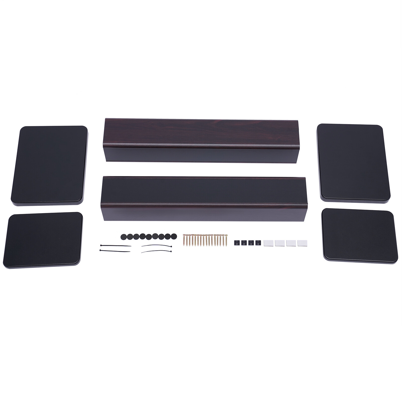 1 Pair 28" Column Bookshelf Floor Speaker Stands Home Theater Speaker Bookshelf