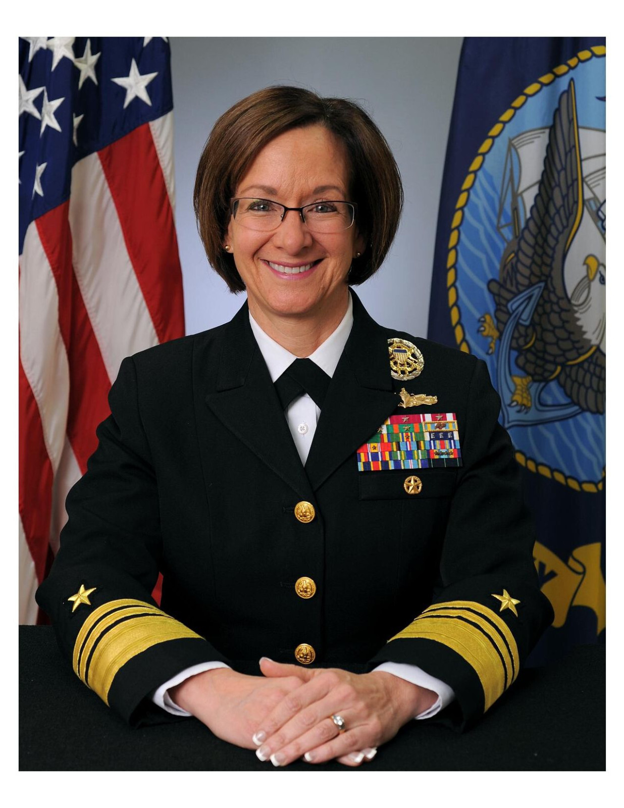 United States Navy Admiral Lisa M. Franchetti 8x10 Photo On 8.5" x 11"