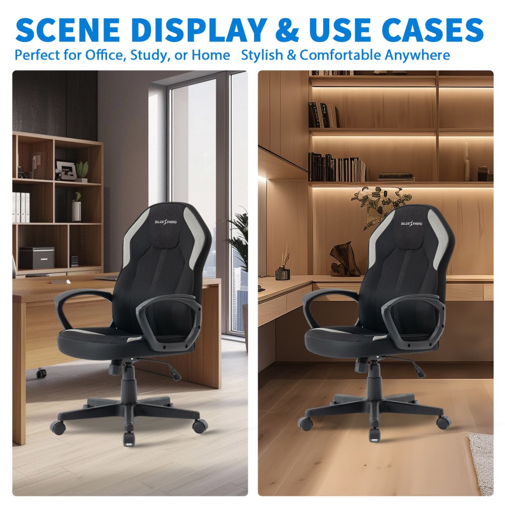 Vigosit Ergonomic Office Chair – Mesh and Tech Fabric, Adjustable Height