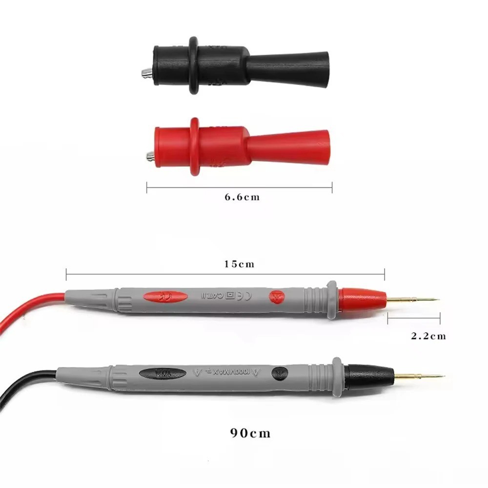 Multimeter Hard Point Test Leads Set 1000V 20A Meter Probes