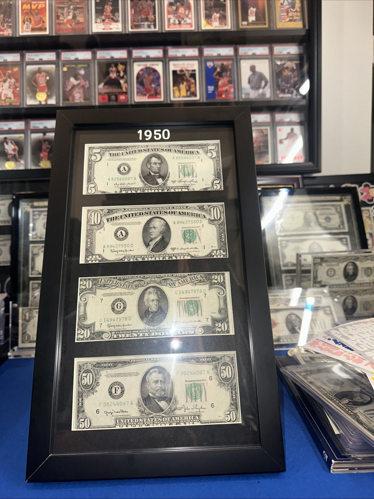 American Coin Treasures Historic U.S. Currency 1950s Collection $5-$10-$20-$50