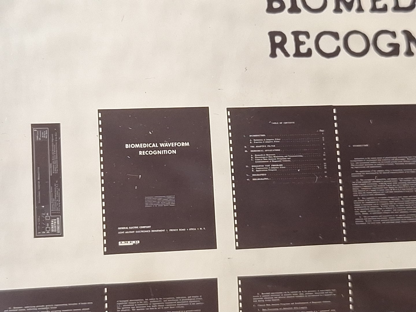 Vtg Military Microfiche Biomedical Waveform Regonition 1962 CPP-312A