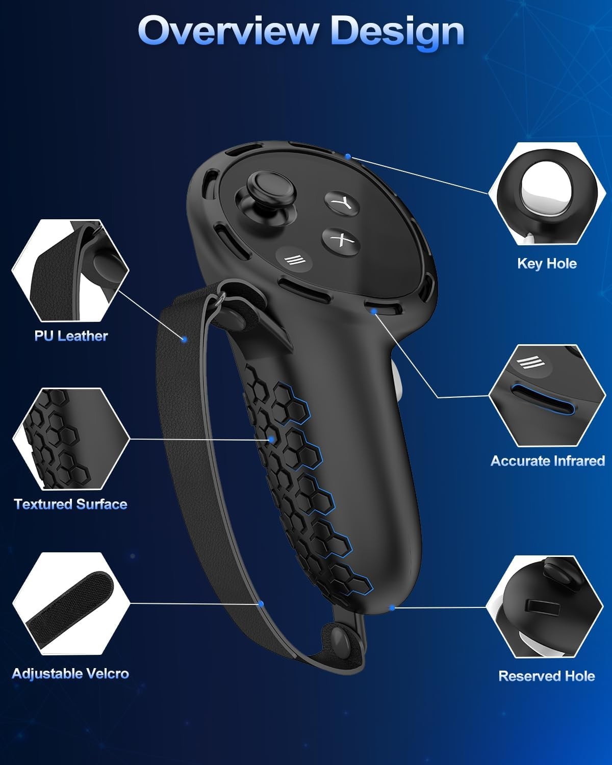 Controller Grip for Meta Quest 3S Quest 3 VR Accessories
