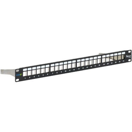 ICC Cat 6A FTP Blank Patch Panel 24-Port, 1 RMS (ic107pps6a)