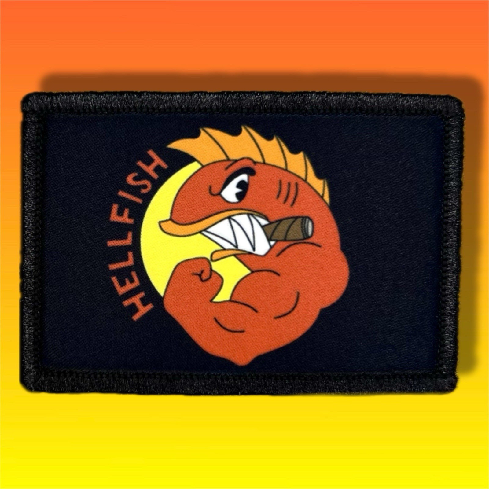 Fighting Hellfish Simpsons Patch Morale / Military Tactical Hook & Loop 185