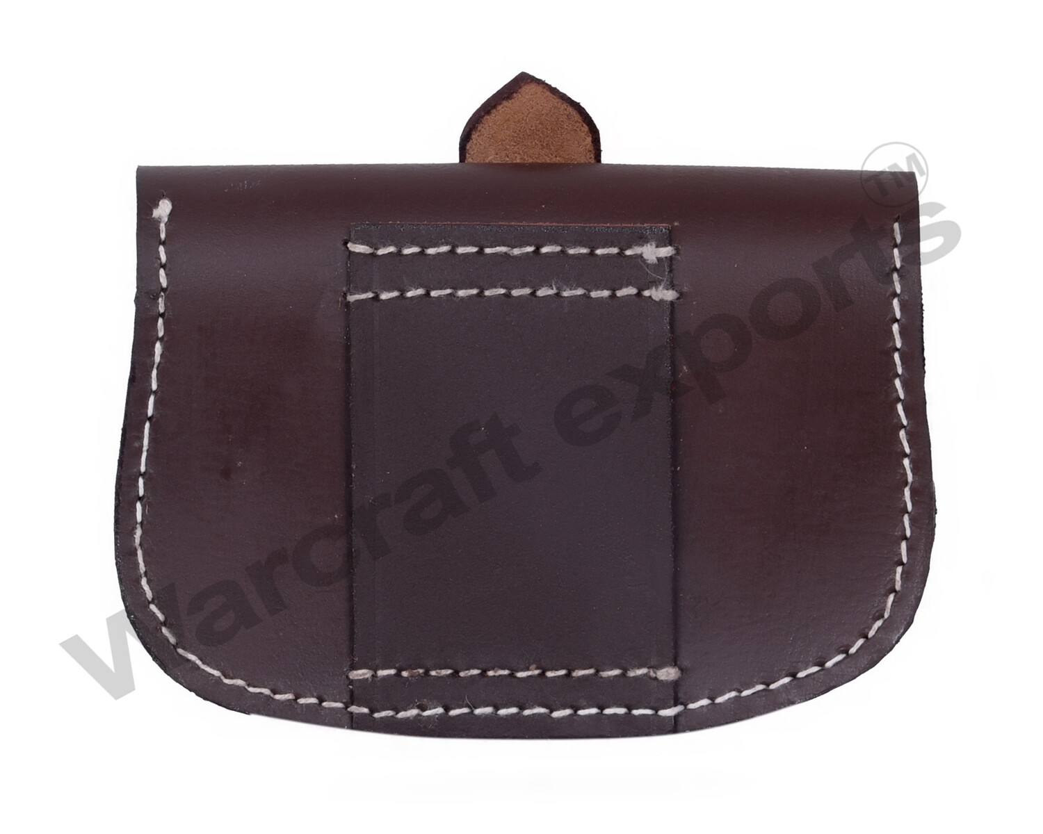 Ammo Pouch Leather for British Sam Browne Belt - Dark Brown
