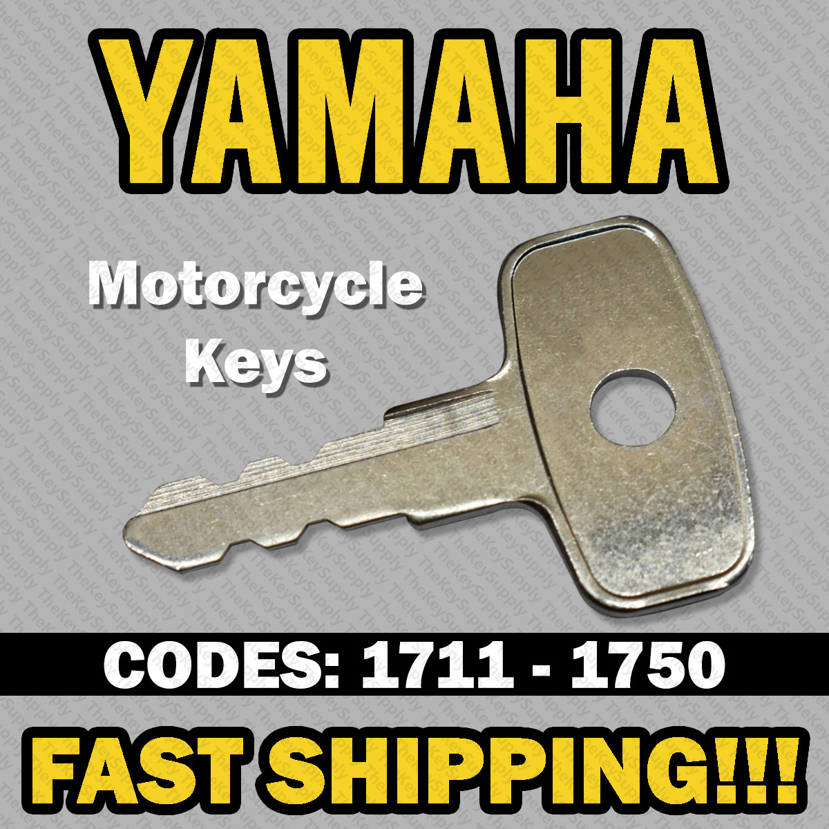 1970's Yamaha Motorcycle Replacement Key Cut to Your Code 1711 - 1750