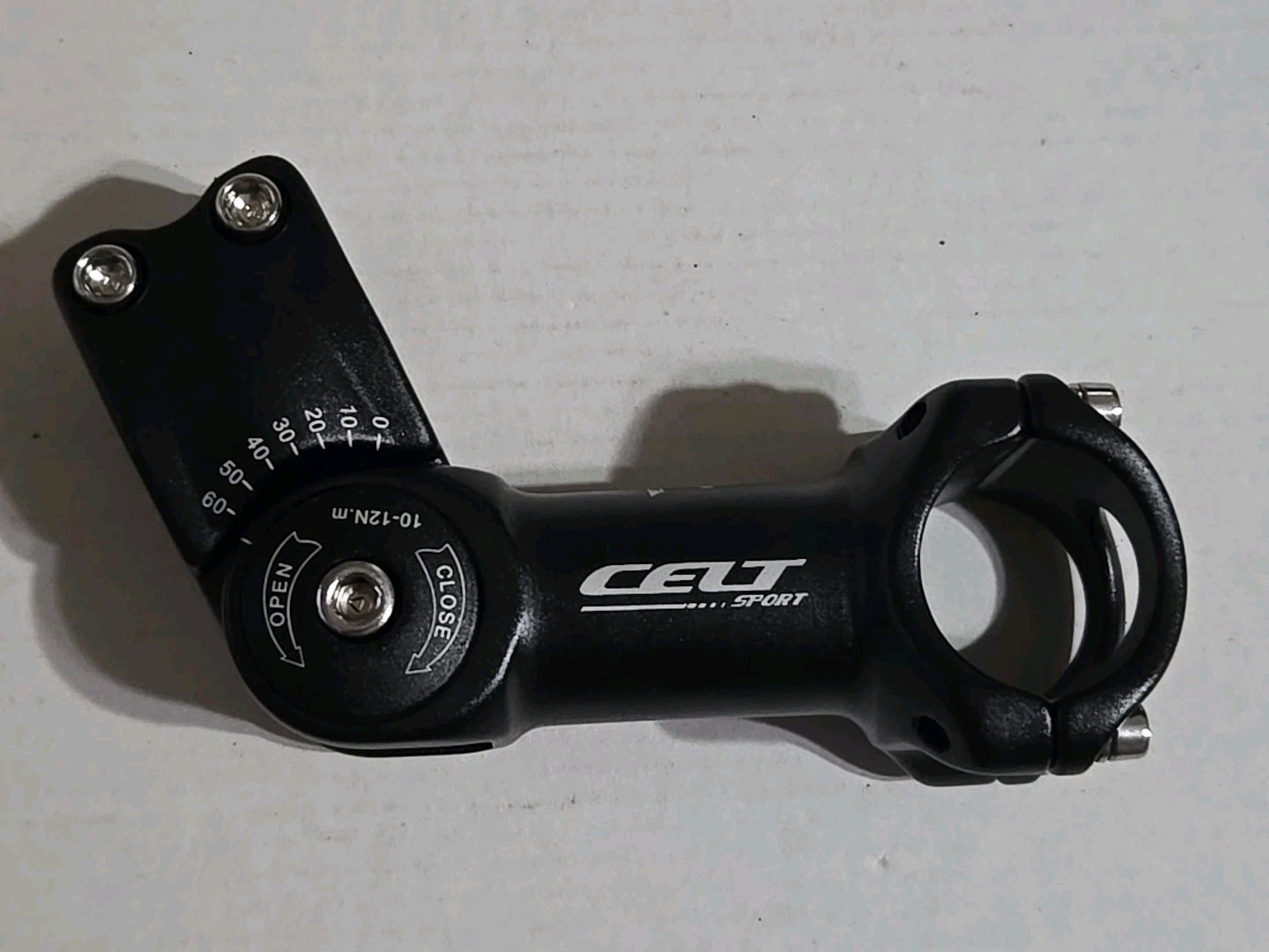 Suncentech Bike Stem 0-60° Adjustable Bicycle Stem Road Bike Riser