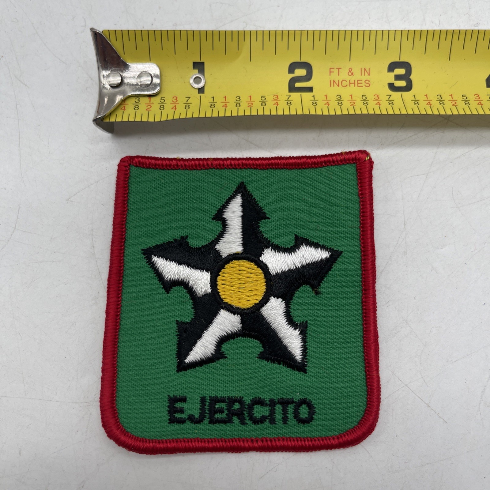 Honduras Military Army Patch Ejercito Insignia Black White Star Merrowed Sew On