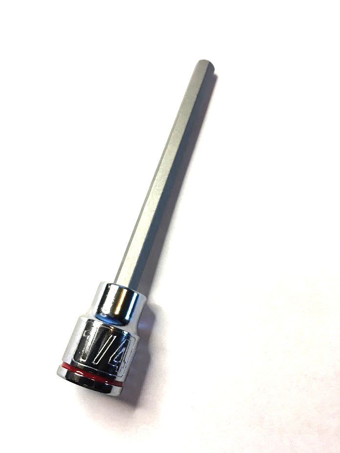 QUINN  1/4" x 3/8" Dr  Hex Bit Socket - 4.2 in long -  Free USA Shipping